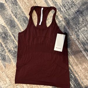 Maroon lululemon tank new with tags. Size 10